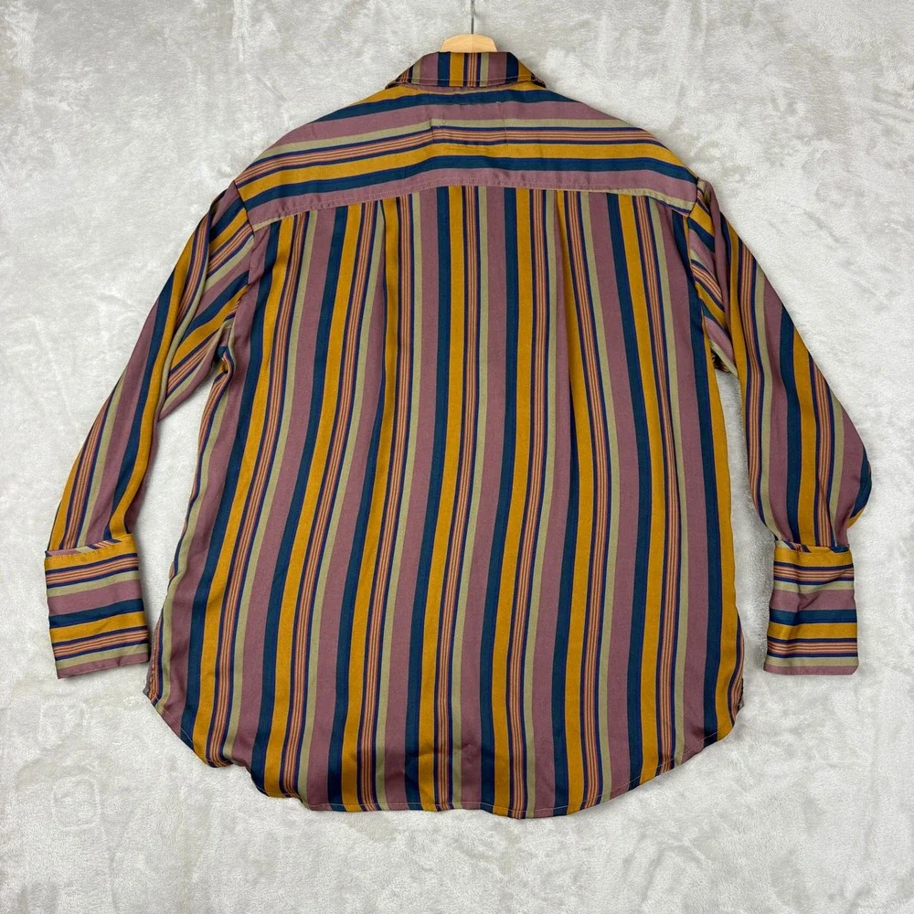 We The Free: Free People Blouse Women XS All Smiles Top Striped Snap Front NWT - Picture 5 of 12